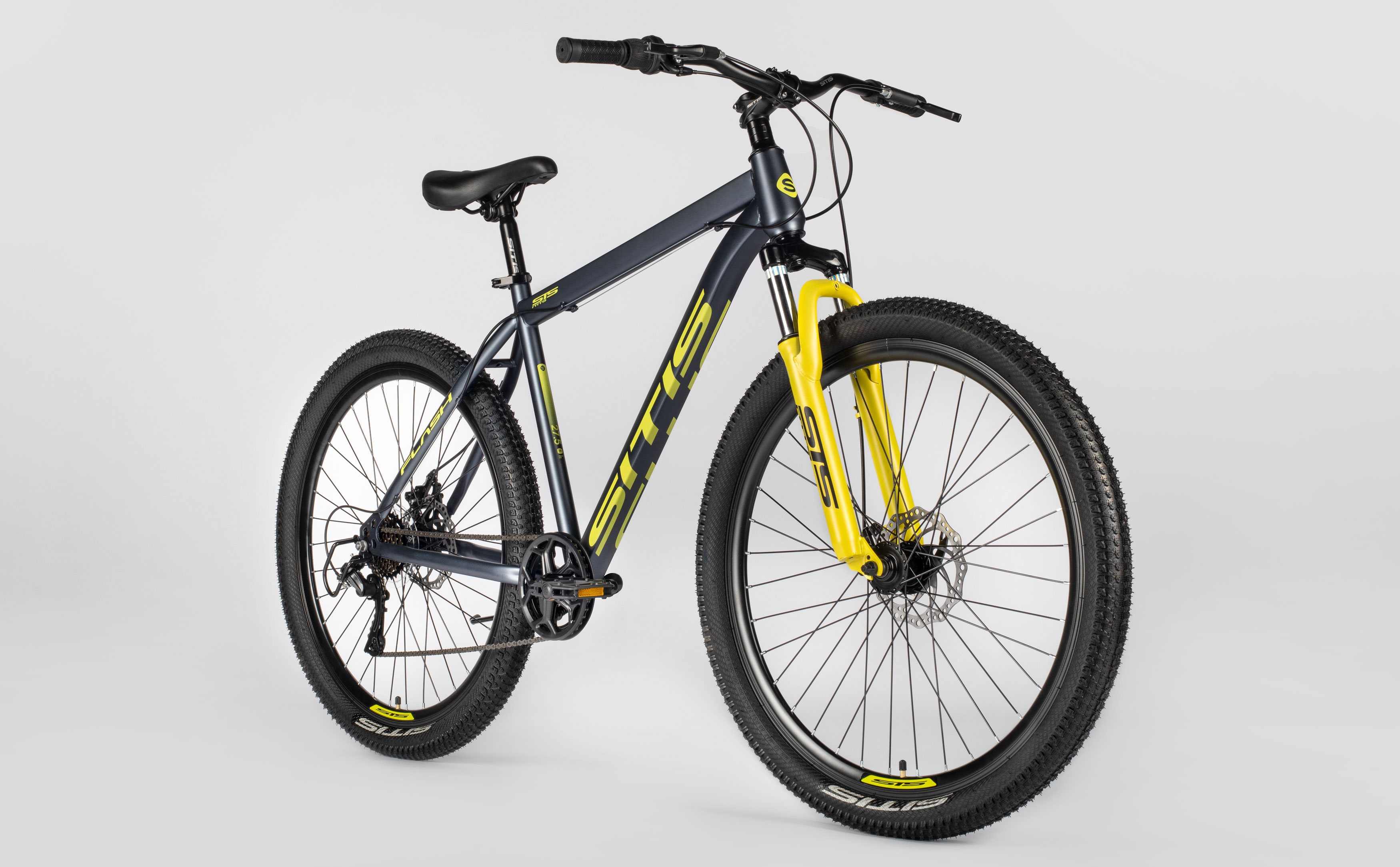 Велосипед SITIS FLASH 7SP 27,5" (2025) Grey-Yellow