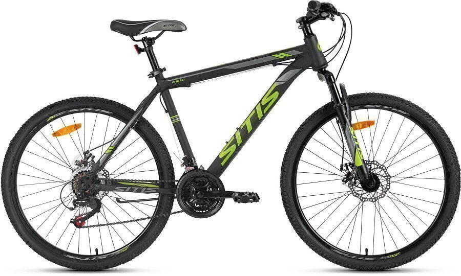 Велосипед SITIS ONE ON610 26" (2023) черно-зеленый